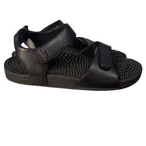 Women’s kenkoh strappy‎ therapeutic massage Black Sandals supportive M7 L8